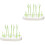 2Pièces Égouttoir Vert Avec Rangement Bébés 2