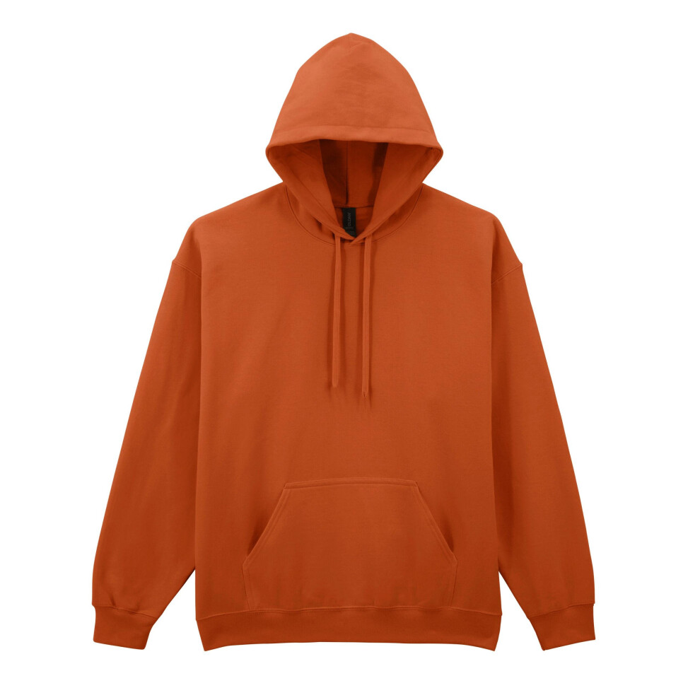 Gildan (M, T Orange) Unisex Adult Softstyle Fleece Midweight Hoodie