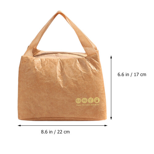 1Sac Déjeuner Kraft , , Grande , Portable 1
