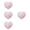 4Pièces Plateaux Rose En Cœur Maison Élégante 6