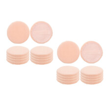20Pièces Éponges Rond Beige Matériel Coton Pur