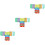3Pièces Tunnel Multi Usage Hamster Polyester Couleurs 4
