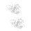 200Pièces Tubes Espacers Métalliques Argent Pour Perles 6