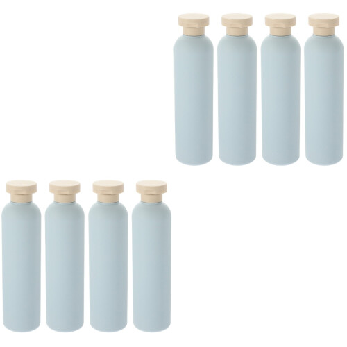 8Pièces Bouteilles Shampooing Rechargeables Plastique Pratiques 1