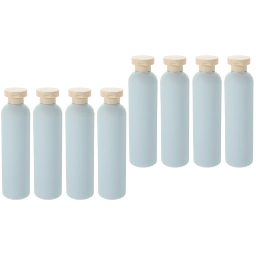 8Pièces Bouteilles Shampooing Rechargeables Plastique Pratiques 2