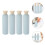 8Pièces Bouteilles Shampooing Rechargeables Plastique Pratiques 8