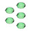 5Pièces Ornements Citron En Verre Vert Déco Centre De Table 3