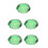 5Pièces Ornements Citron En Verre Vert Déco Centre De Table 4
