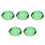 5Pièces Ornements Citron En Verre Vert Déco Centre De Table 5