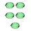 5Pièces Ornements Citron En Verre Vert Déco Centre De Table 7