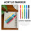 20Pièces Marqueurs Peinture Base Eau Fine Pointe Couleurs Assorties 4