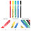 20Pièces Marqueurs Peinture Base Eau Fine Pointe Couleurs Assorties 6