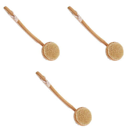 3Pièces Brosse Bain Khaki Multiusage Poils Doux Nettoyage Profond 1