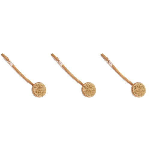 3Pièces Brosse Bain Khaki Multiusage Poils Doux Nettoyage Profond 2