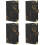 4Pièces PU Pour Cahier A6 Noir Protection Pratique 4