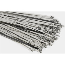 Metal Zip Ties 11.8 Inch 200pcs 304 Stainless Steel Zip Ties Heavy Duty Multi-Purpose Self-Locking Cable Ties