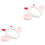 2Pièces Bandeau Rouge Oreilles De Mouton Pour Décoration 2