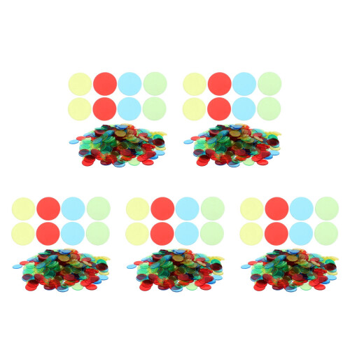 2000Pièces Jetons Marqueurs Multicolores Pour Animation Jeux 2