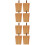 8Pièces Pieds En Bois Pour Maison Beige 4