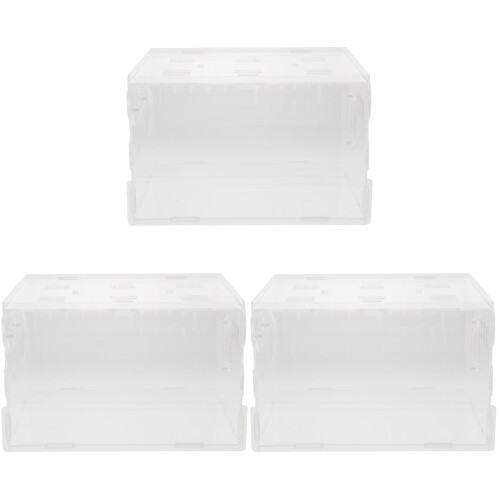 3Pièces Habitat Transparent Pour Hamster Pet Villa Durable 1