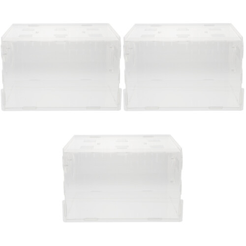 3Pièces Habitat Transparent Pour Hamster Pet Villa Durable 2