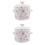 2Pièces Bols À Ragoût Roses Solides Pour Restaurant Camping 5