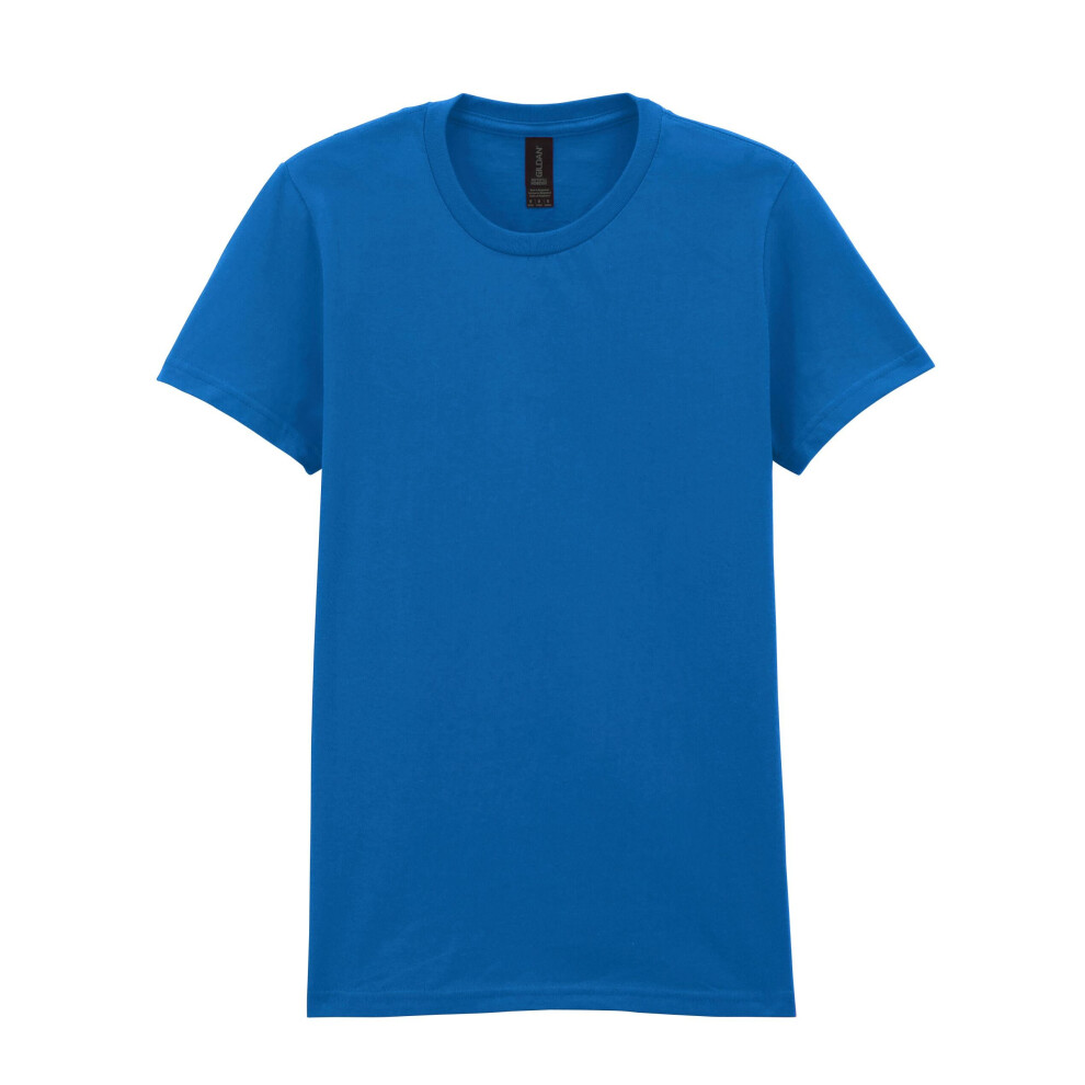 Gildan (Xxl, Royal Blue) Womens/Ladies Softstyle Plain Midweight T-Shirt