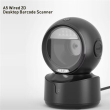 3X NETUM A5 Desktop 2D QR Streckkodsläsare, Handsfree Rundstrålande USB Stor Streckkodsläsare 1D QR-Skärm Streckkodsskanning