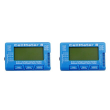 2X CellMeter 8 AOK 8S Electric Display Servo Test Narrow Frequency Servo Tester Battery Discharger Aeromodelling Tester