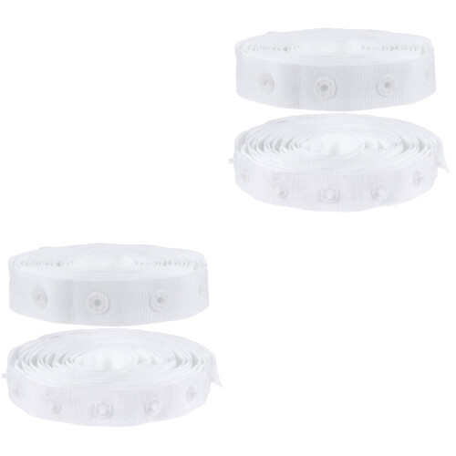 2Pièces Ceinture Boutons Pression Blanche Pratique Pour Couture 2