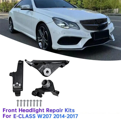 1Pair Front Headlight Repair Kits for - E-CLASS W207 2014-2017 A2078200514 2078200614 Headlamp Bracket Mount 2