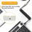 4X Usb Keyboard Cable Black Coiled Keyboard Usb Type C Cable DIY Aviation Plug Cable Connector Gaming Usb Keyboard Cable 4