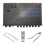2X 7 Band Car Equalizer Audio EQ Tuning Crossover Amplifier Parametric Car Preamplifier Audio Equalizer +-12dB 3