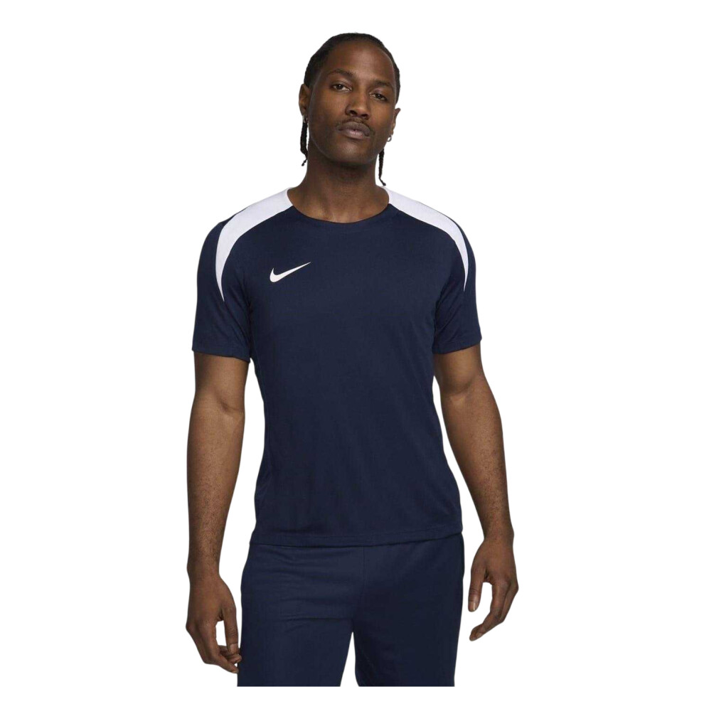 Nike (M, Obsidian Blue/White) Mens Strike Football Shirt