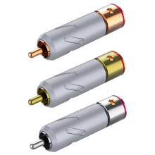 Conector RCA de Cobre Puro, Enchufe RCA, Terminal de Altavoz para Cable de Señal de Altavoz de Audio HiFi, Amplificador DIY, Subwoofer R201