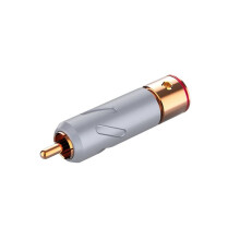Conector RCA de Cobre Puro, Enchufe RCA, Terminal de Altavoz para Cable de Señal de Altavoz de Audio HiFi, Amplificador DIY, Subwoofer R201R