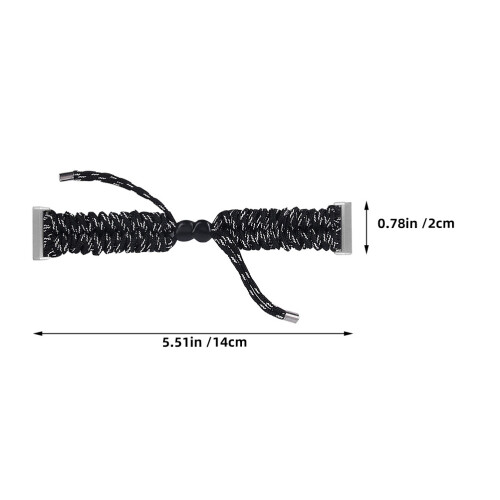 String Strap Horlogeband Sense Loop Buds Zwart 1