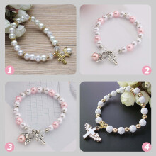 6St Acrylic Hand Chains Met Engelvormige Kralen Voor Thuisgebruik