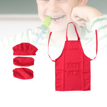 Kinderkoksset Rood, Inclusief Schort, Hoed En Mouwen Voor Spelen