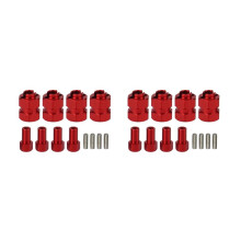 8Pcs Metal Extended 7MM Hex Wheel Hubs Combiner +4MM for AXIAL SCX24 90081 AXI00001 1/24 RC Crawler Car Upgrade Parts,2