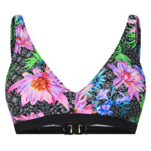 (10 UK, Multicoloured) Zoggs Womens/Ladies Floral V Neck Bikini Top
