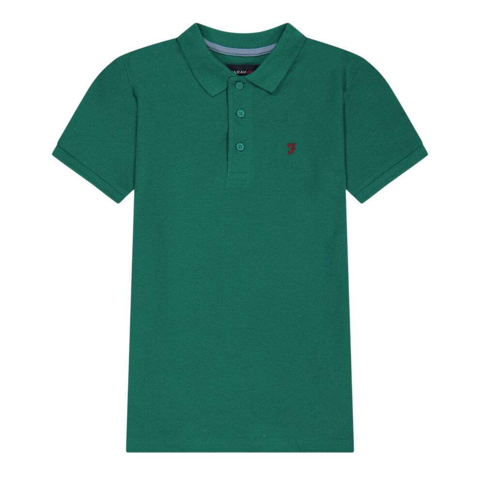 Farah (12-13 Years, Green) Childrens/Kids Bugsworth Polo Shirt