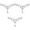 3Pièces Frontlets Cérémonie Argent Éclat Élégant 2