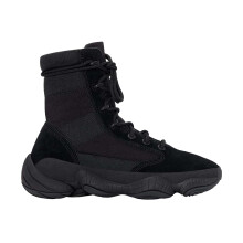 (6.5 UK, Black) Yeezy Mens 500 Suede High-top Ankle Boots