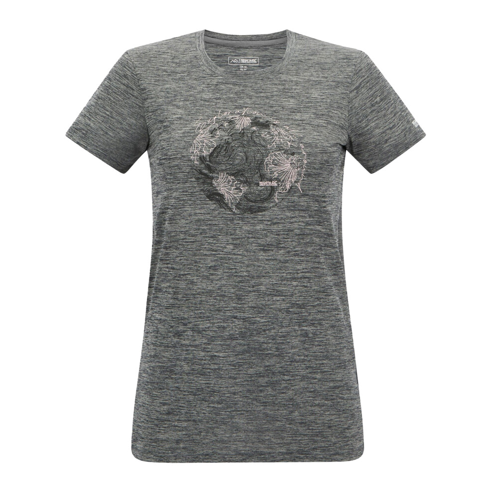 Regatta (8 Uk, Dark Storm Marl) Womens/Ladies Fingal World T-Shirt
