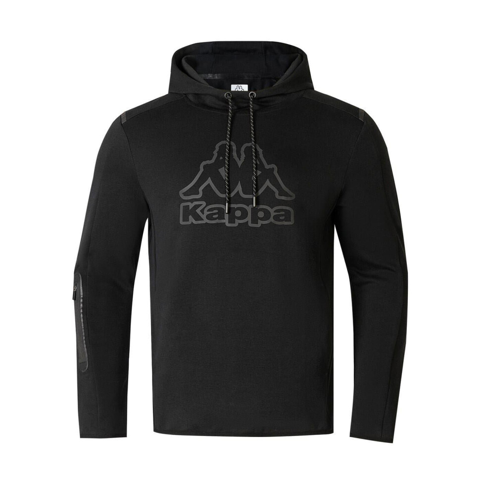 Kappa (Xl, Black) Mens Cotton Blend Pullover Hoodie