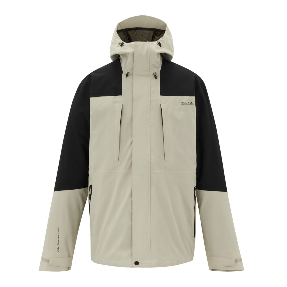 Regatta (Xxl, Abbeystone/Black) Mens Freesdale Waterproof Jacket