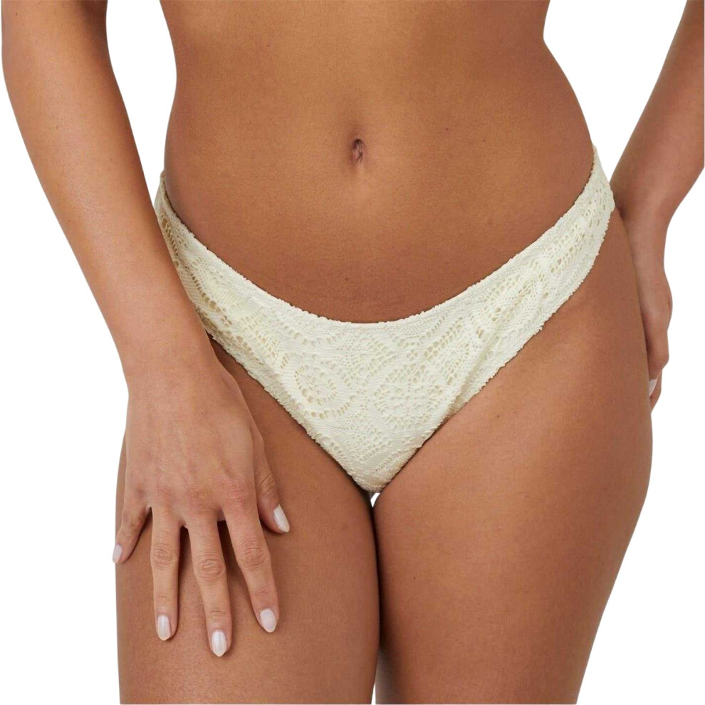 Brave Soul (10 Uk, Yellow) Womens/Ladies Crochet Bikini Bottoms