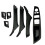 Car Inner Door Panel Handle Pull Trim Set 51417225873 for  5 Series F10 2010-2016 Inner Armrest Handle 1