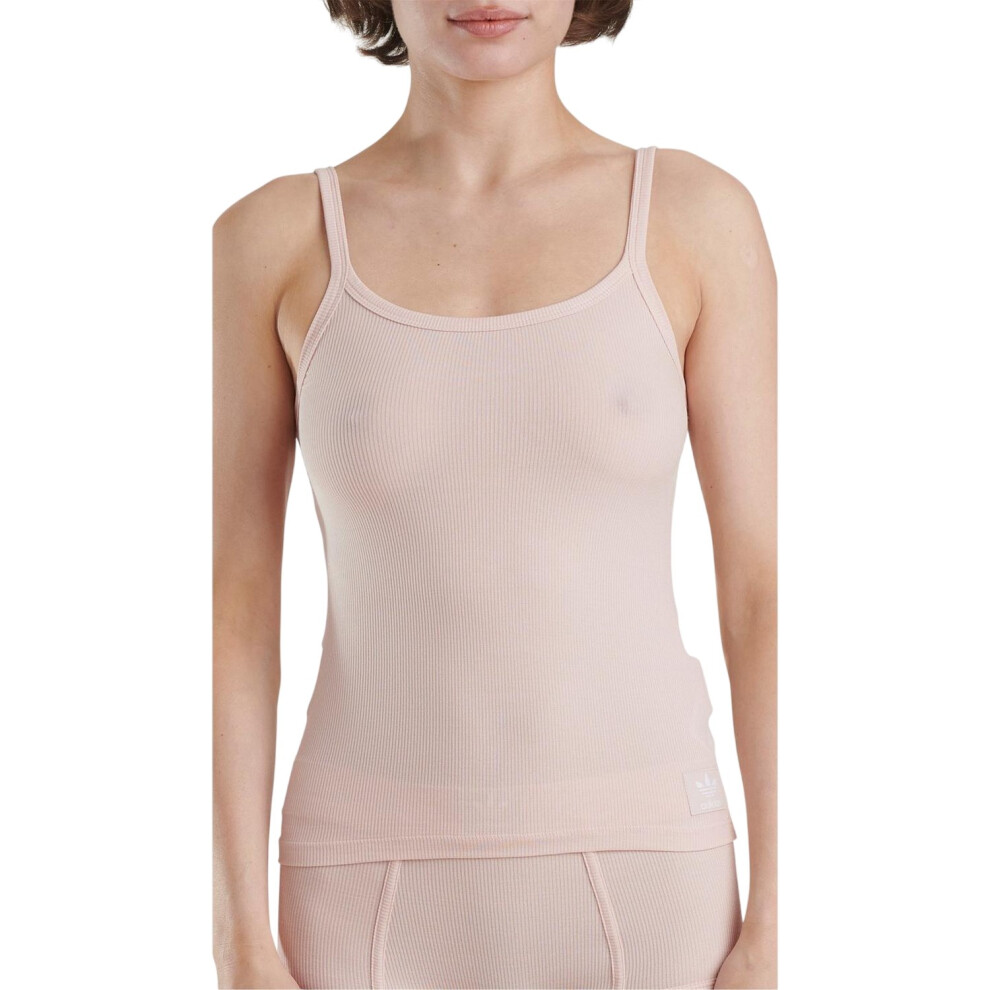 Adidas (16 Uk, Peach Whip) Womens/Ladies Ribbed Camisole